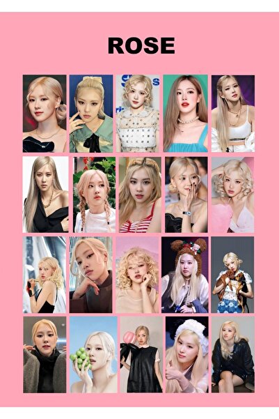 REN AKSESUAR Kpop Blackpınk Rose Fotokart 50 Adet 5×7cm
