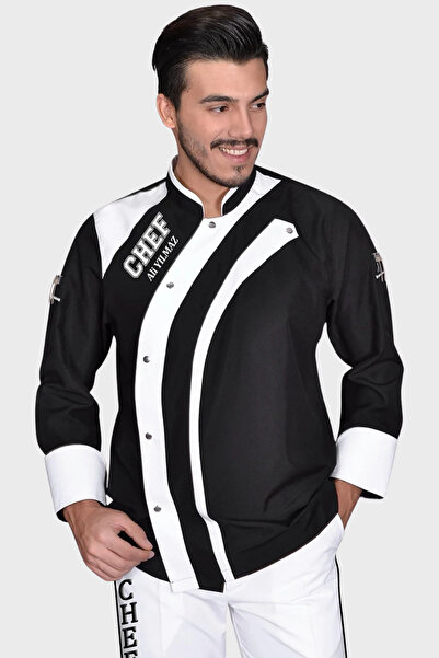 Üniformanya Costum de bucătar - cu cadou cu nume, jachetă și haine de bucătar...