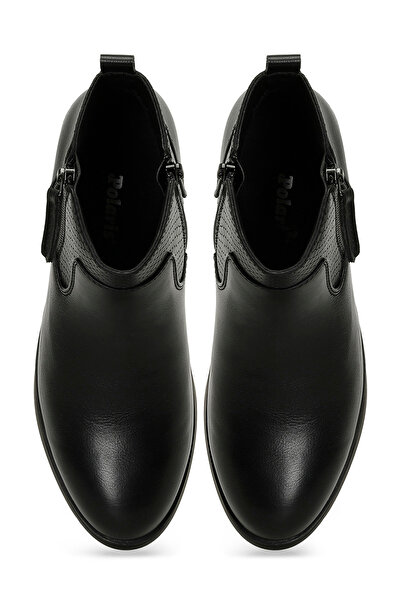 Polaris 166609.Z4PR Siyah Kadın Dolgu Topuk Bot