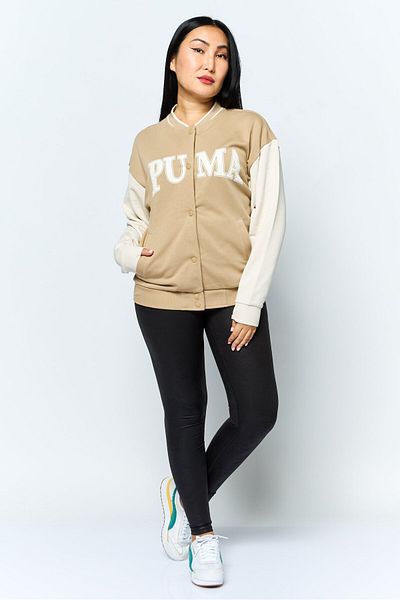 Puma Women Sportswear Fit Long Sleeve Outdoor Sweatshirt, Tan