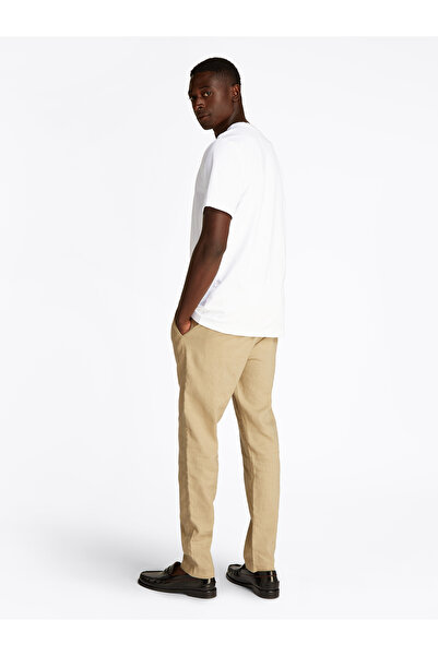 Tommy Hilfiger Tommy Hilfiger Men White Embroidery Crew Neck T-Shirt