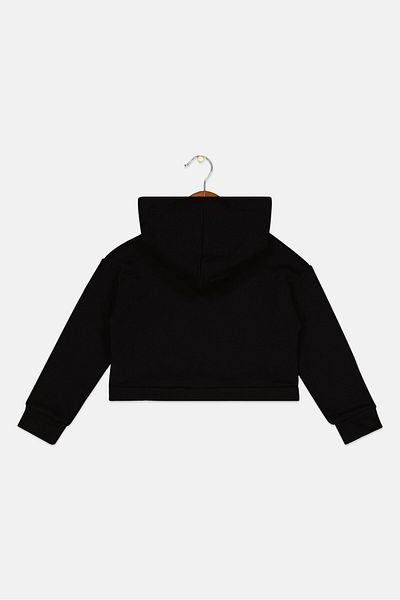 Diadora Toddlers Girl Graphic Print Hoodie, Black
