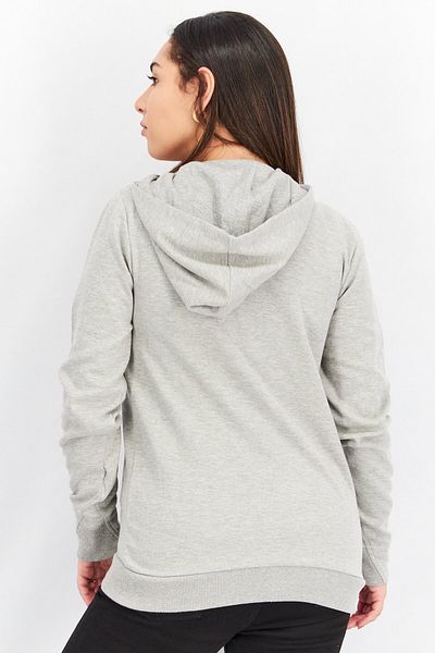 UMBRO Women Sportswear Fit Long Sleeve Training Hoodies, Grey