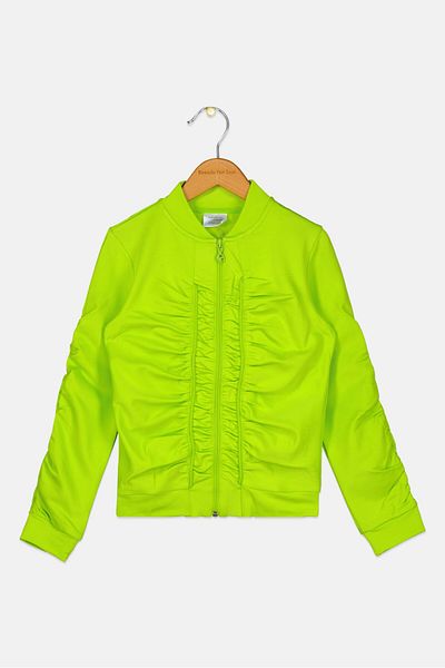 FREDDY Kids Girl Brand Logo Long Sleeves Sweatshirt, Lime