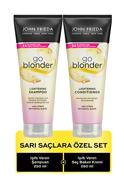 John Frieda Sarı Saçlara Özel Set