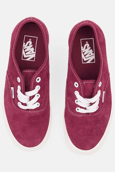 Vans Men Authentic Lace Up Sport Shoes, Maroon