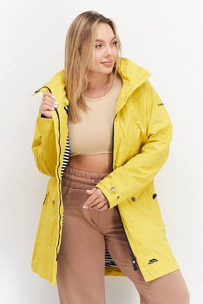 Trespass Women Hooded Plain Parka Jacket, Yellow