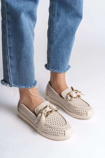 Zerenyus Lydia Pantofi plati pentru femei, ortopedici, confortabili, cu model de inimă, fără șireturi - crem cu model de inimă
