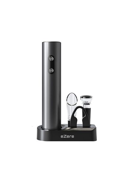 EZERE Automatic Wine Opener Corkscrew Set Wine Opening Set Black