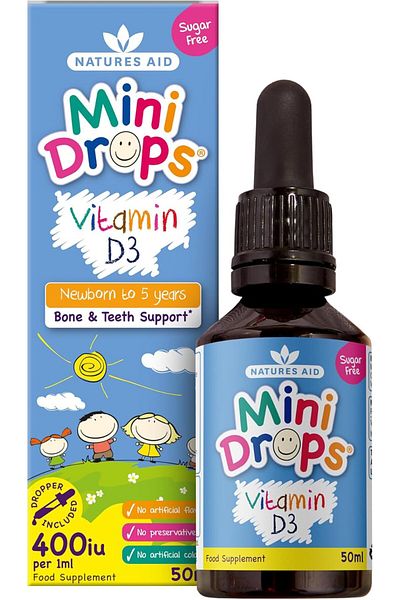 Natures Aid Vitamin D3 400Iu Drops, 50 ml