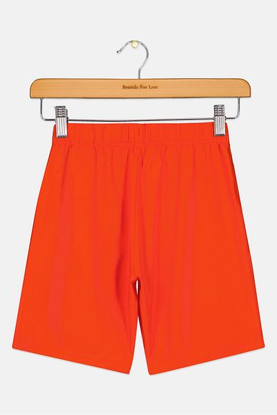 Asics Kids Boy Sportswear Fit Brand Logo Training Shorts, Cone Orange
