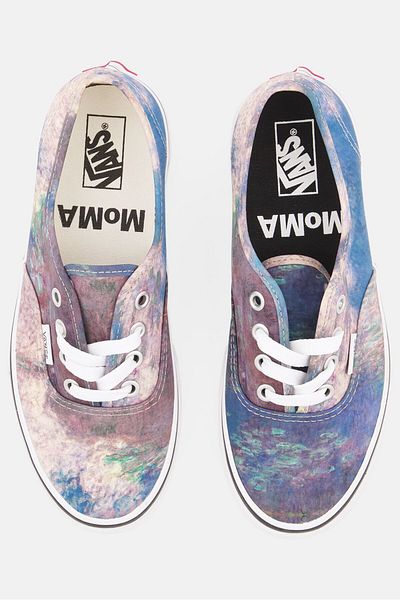 Vans Women Authentic Lace Up Close Toe Shoes, Blue Combo