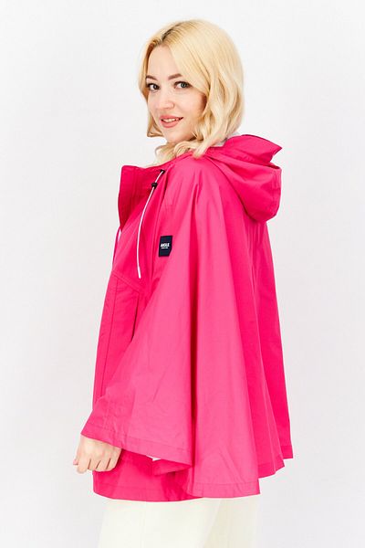 Aigle Women Hooded Long Sleeve Plain Jacket, Fuchsia