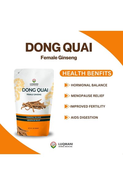 LUQMAN Dong Quai Female Ginseng 100gram (90Capsules) 1000mg each Hormonal Regulation.