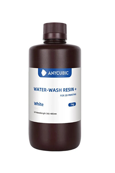 Anycubic Suda Yıkanabilir Beyaz Reçine Plus 1kg