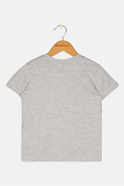 Chicco Toddlers Boy Printed Short Sleeve T-shirts, Heather Grey