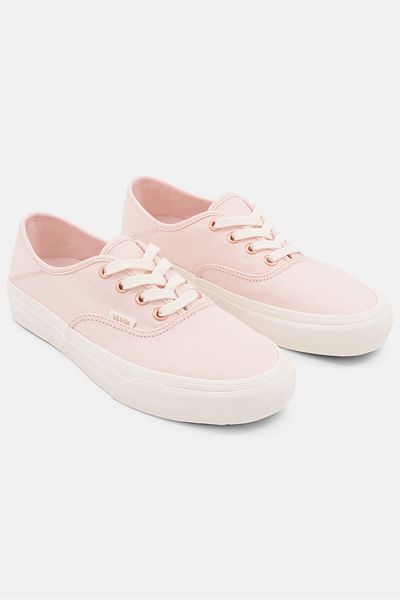 Vans Women Authentic Sf Lace Up Skate Shoes, Pink/White