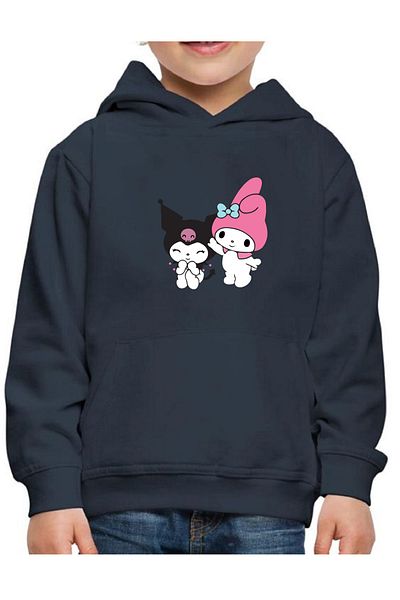 makiteks Girl's Seasonal Hooded Sweatshirt Hoodie 5 6 7 8 9 10 11 12 Years Hello Kitty Kuromi Moana