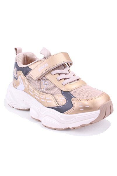 Vicco Tag 346F25Y225 Altın Ortopedik Günlük Kız Çocuk Spor Ayakkabı