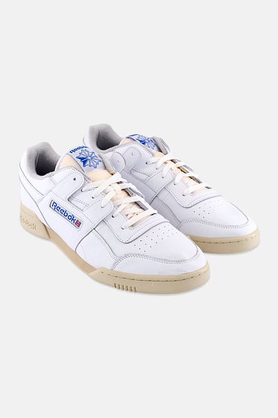 Reebok Men Workout Plus Vintage Lace Up Training Sports Shoes, White