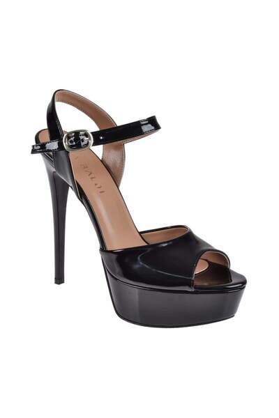 pullman Yüksek Topuk Platform Taban Kadın Topuklu Ayakkabı PL-2909 SİYAH RUGAN