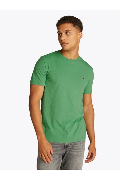 Tommy Hilfiger Men Coastal Green Htr Slim Crew Neck T-Shirt