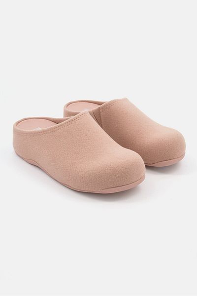 Fitflop Women Shuv Felt Slip On Clogs, Beige