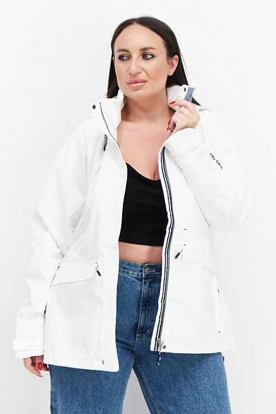 Trespass Women Solid Long Sleeve Raincoat, White