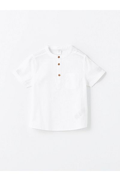 LC Waikiki Baby Boy 100% Cotton Short Sleeve Poplin Shirt