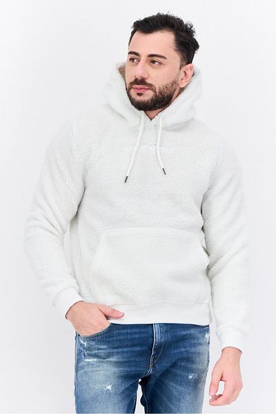 Night Addict Men Embroidered Logo Softshell Jacket, Off White