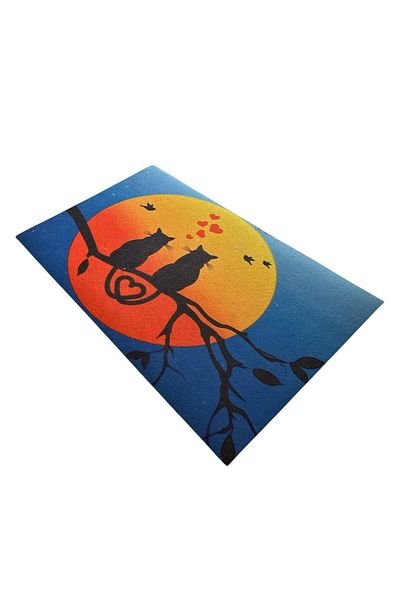 Glipet American Service Food and Water Bowl Mat 60X45- Sunset