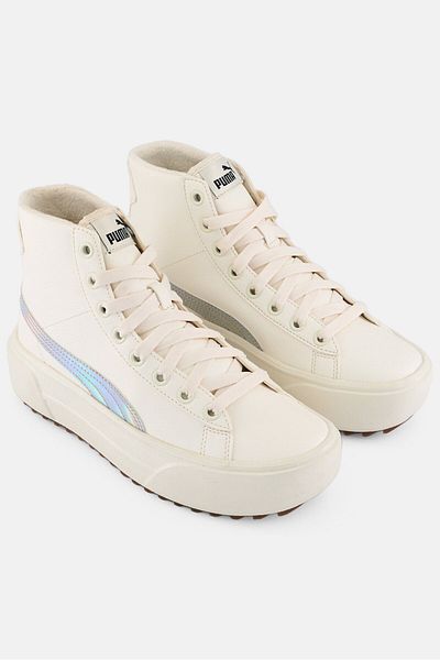 Puma Women Lace Up Outdoor Shoes, Off White