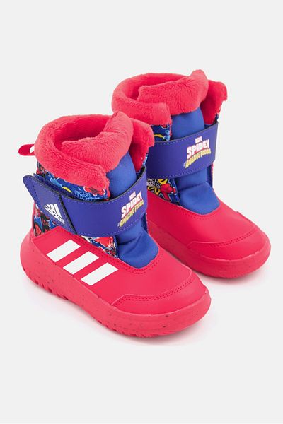 adidas x Marvel Toddlers Boy Winterplay Spider-Man 1 High Cut Shoes, Red