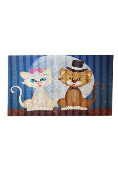Glipet Amerikan Servis Mama Ve Su Kabı Paspası 60x45- Kedi Balosu