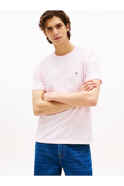 Tommy Hilfiger Men Light Pink Ess Seasonal Regular Fit T-Shirt