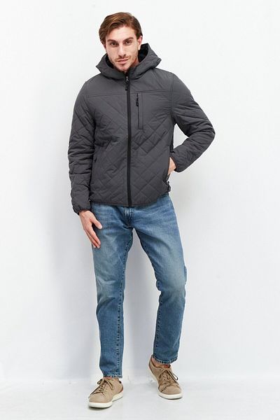 Rainforest Men Plain Puffer Jackets, Grey