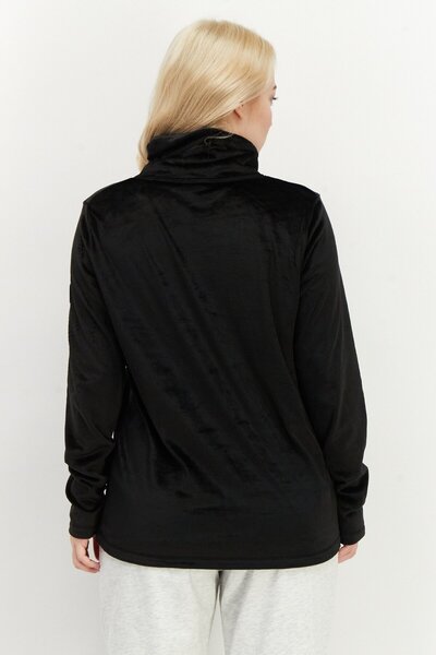 O'Neill Women Halter Neck Solid Sweatshirt, Black