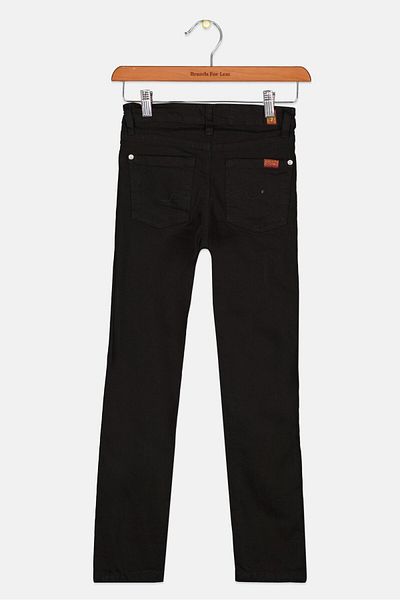7 For All Mankind Kids Boy Solid Jean, Black