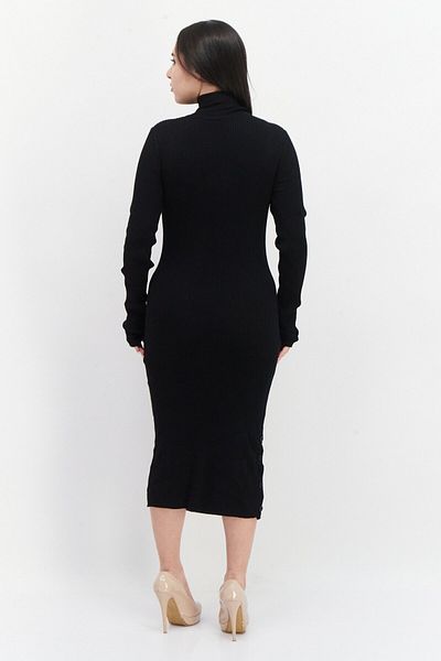 French Connection Women Knitted Maxi Dress, Black
