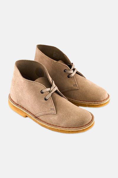 CLARKS Women Medium Suede Lace Up Ankle Boots, Sand