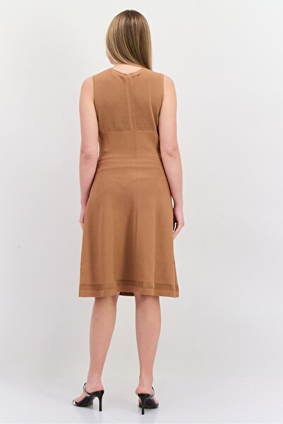 Esprit Women Knitted Mini Dress, Tan