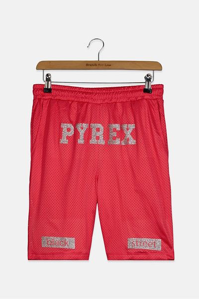 Pyrex Kids Kids Boys Glittered Mesh Short, Fuschia Pink