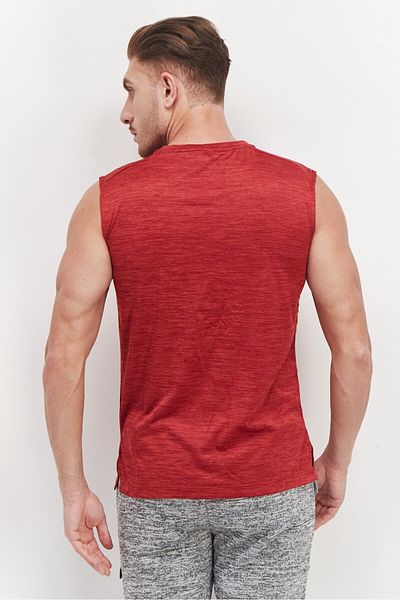 Athletex Men Sportswear Fit Sleeveless Training Vest, Red