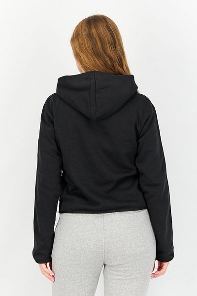 adidas Women Sportswear Fit Long Sleeve Training Fleece Sweatshirts, Black