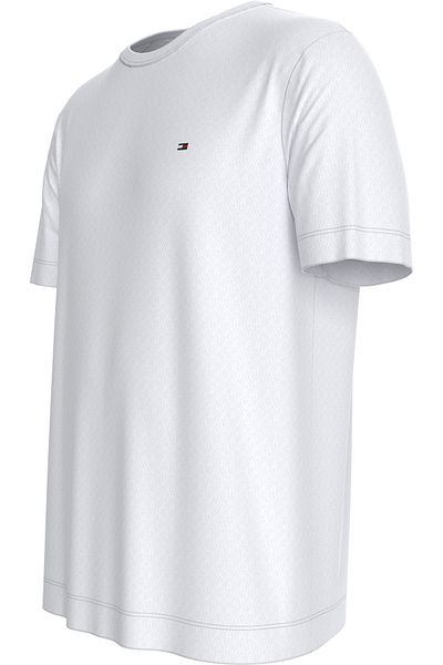 Tommy Hilfiger Men White Wcc Cotton Linen T-Shirt