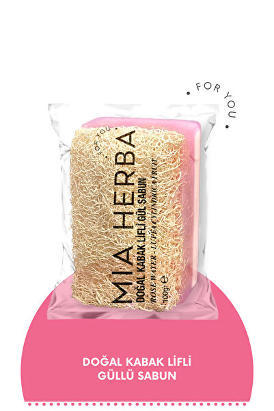miaherba Doğal Kabak Lifli Gül Sabun