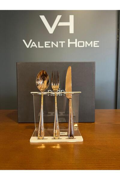 Narin Anatolia serisi -Titan Bakır-36 parça çatal kaşık bıçak seti