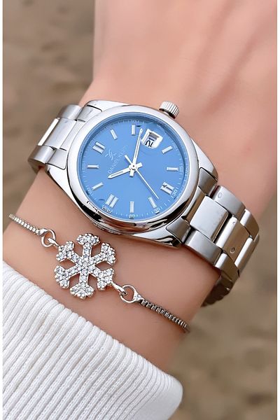 Daniel Klein Silver Color Small Case Women's Wristwatch - Bracelet