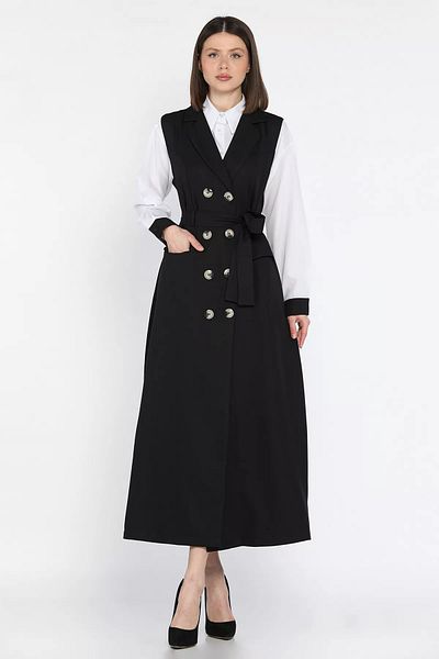 GÜLSELİ Black Women's Shirt Dress - Two Piece Set