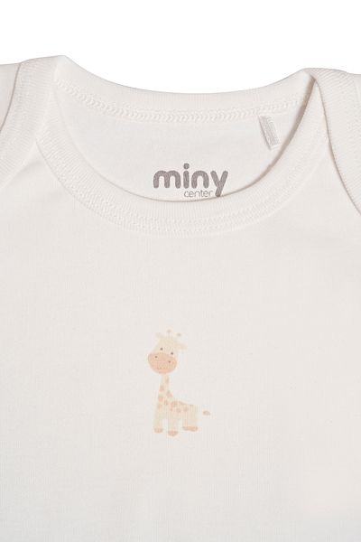 Miny Center Unisex Baby 2-Piece Body Set with Snap Fasteners